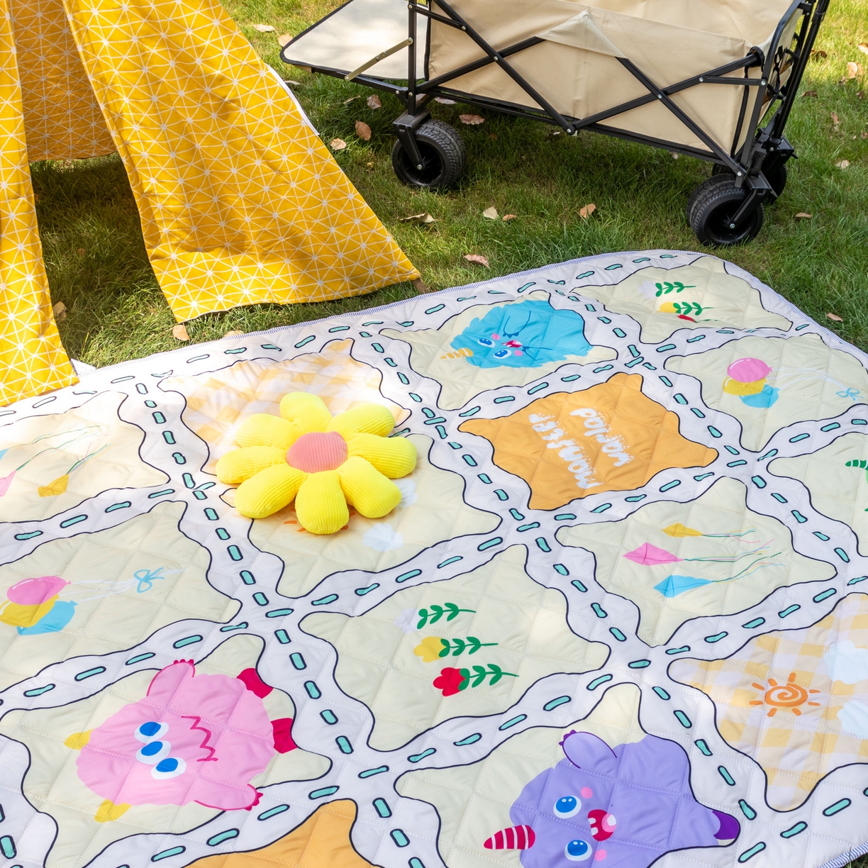 91家纺网 家纺一手货源 找家纺 （总）欣宜家纺 2025新款铝底防水野餐垫防潮宝宝地垫爬爬垫露营垫帐篷垫