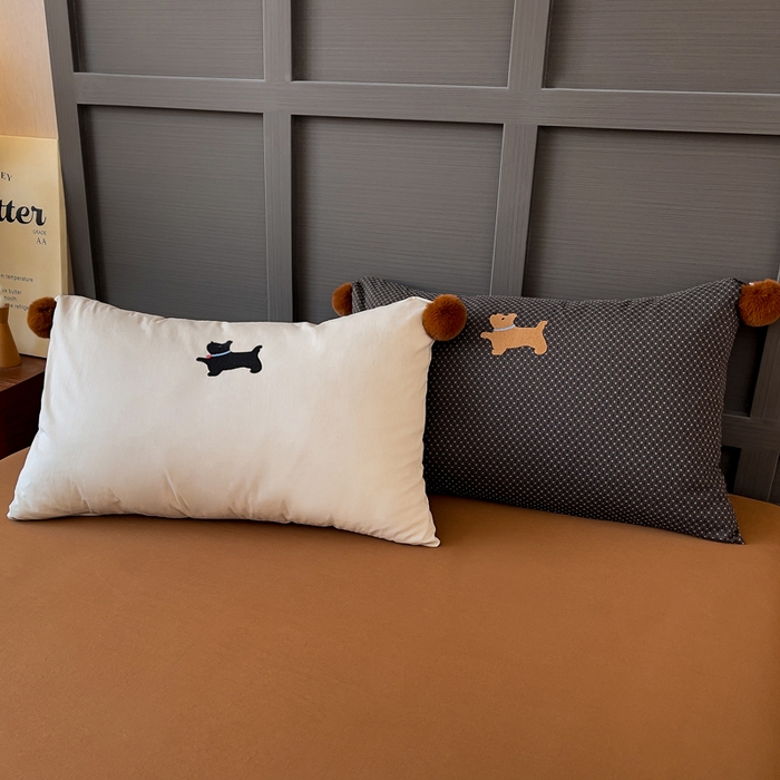 91家纺网 家纺一手货源 找家纺 （总）炫拼家纺 2026新款卡通毛巾绣A类全棉40支水洗棉贴布绣平绣纯棉四件套-毛球系列（专票6-7%）