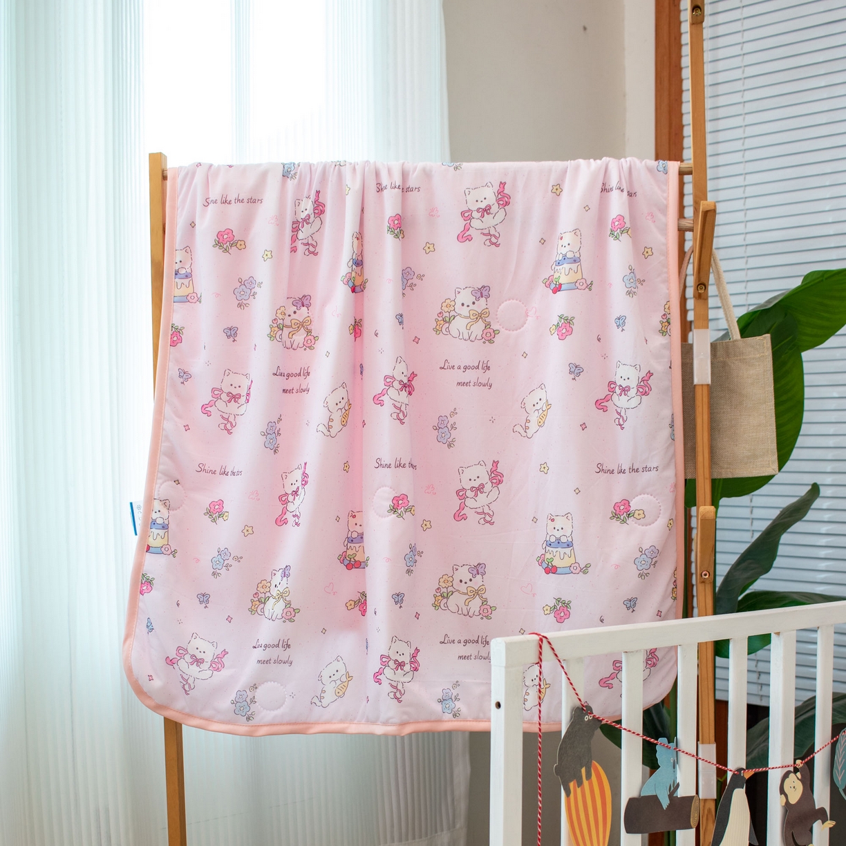 （总）欣宜家纺 2025新款母婴级卡通冰淇淋夏被夏凉空调冰丝薄款被芯可机洗凉感丝冰皮被子 被子被芯