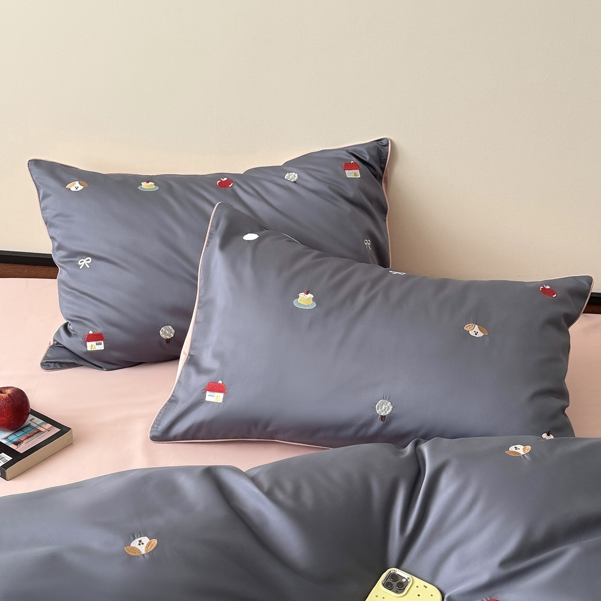 91家纺网 家纺一手货源 找家纺 （总）鹿班家居 2026春季新品100S长绒棉精密刺绣系列四件套-彩虹绘梦（标准会员-20元)