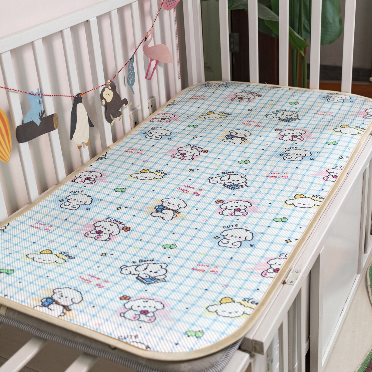 91家纺网 家纺一手货源 找家纺 （总）欣宜家纺 2025新款可爱卡通儿童冰藤席