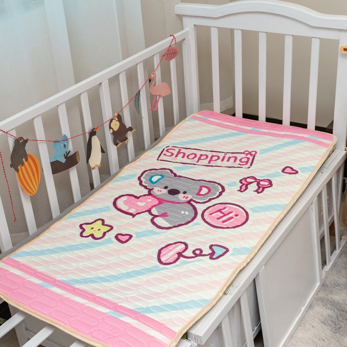 91家纺网 家纺一手货源 找家纺 （总）欣宜家纺 2025新款母婴级儿童乳胶凉席空调席