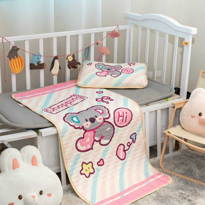 91家纺网 家纺一手货源 找家纺 （总）欣宜家纺 2025新款母婴级儿童乳胶凉席空调席