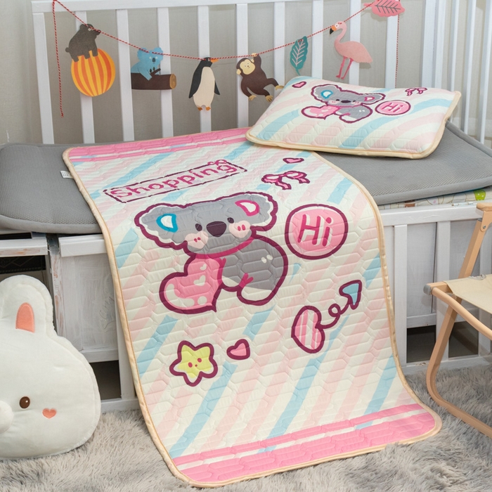 91家纺网 家纺一手货源 找家纺 （总）欣宜家纺 2025新款母婴级儿童乳胶凉席空调席