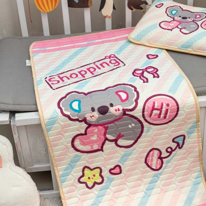 91家纺网 家纺一手货源 找家纺 （总）欣宜家纺 2025新款母婴级儿童乳胶凉席空调席