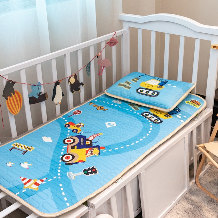 91家纺网 家纺一手货源 找家纺 （总）欣宜家纺 2025新款母婴级儿童乳胶凉席空调席