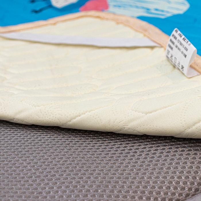 91家纺网 家纺一手货源 找家纺 欣宜家纺 2025新款母婴级儿童乳胶凉席空调席 飞机热气球