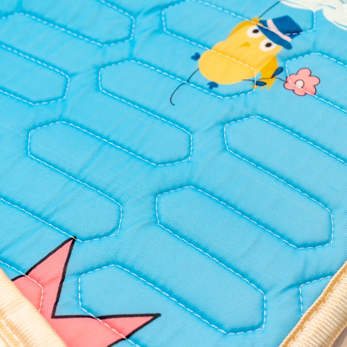 91家纺网 家纺一手货源 找家纺 欣宜家纺 2025新款母婴级儿童乳胶凉席空调席 飞机热气球