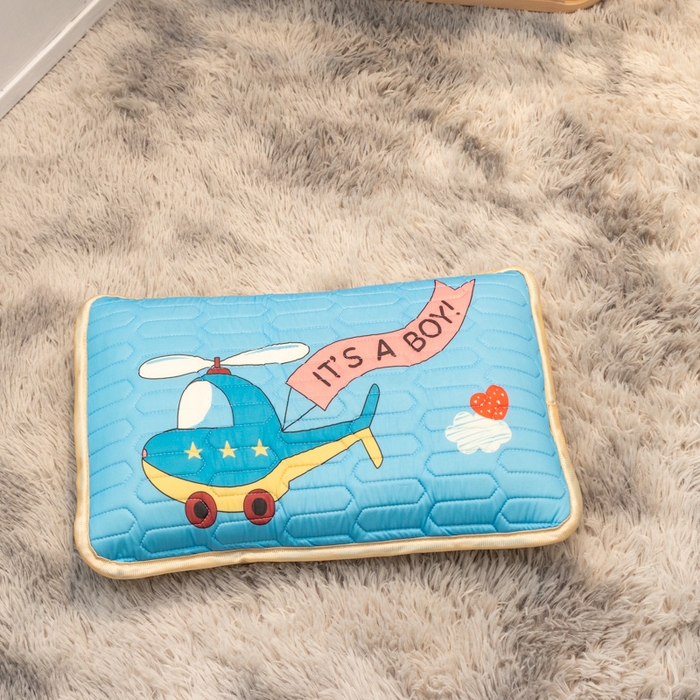 91家纺网 家纺一手货源 找家纺 欣宜家纺 2025新款母婴级儿童乳胶凉席空调席 飞机热气球