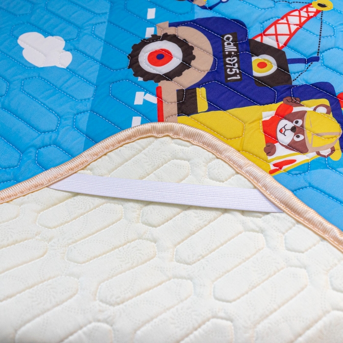 91家纺网 家纺一手货源 找家纺 欣宜家纺 2025新款母婴级儿童乳胶凉席空调席 工程车队