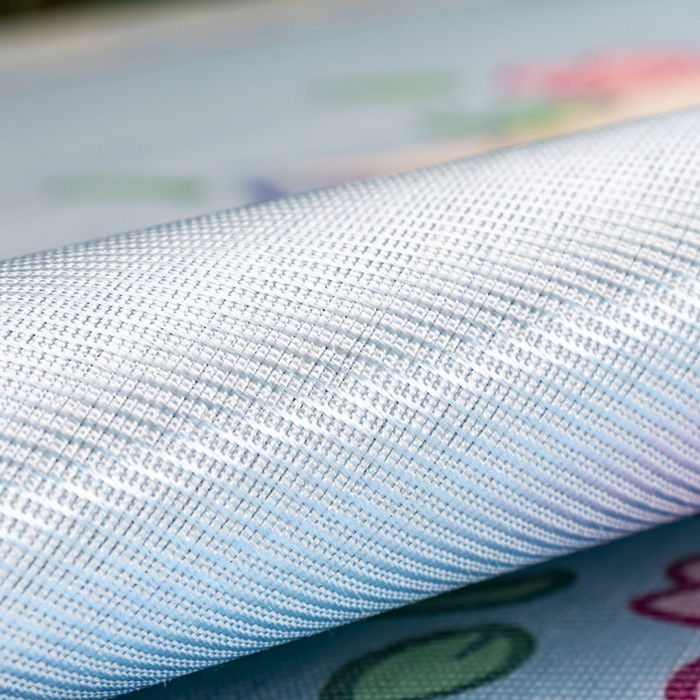 91家纺网 家纺一手货源 找家纺 欣宜家纺 2025新款母婴级夏季新款小清新数码印花凉感冰丝席三件套空调席（有质检报告） 蓝格花朵