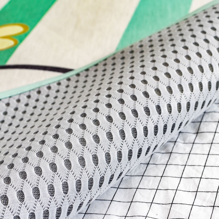 91家纺网 家纺一手货源 找家纺 欣宜家纺 2025新款母婴级夏季新款小清新数码印花凉感冰丝席三件套空调席（有质检报告） 条纹熊猫