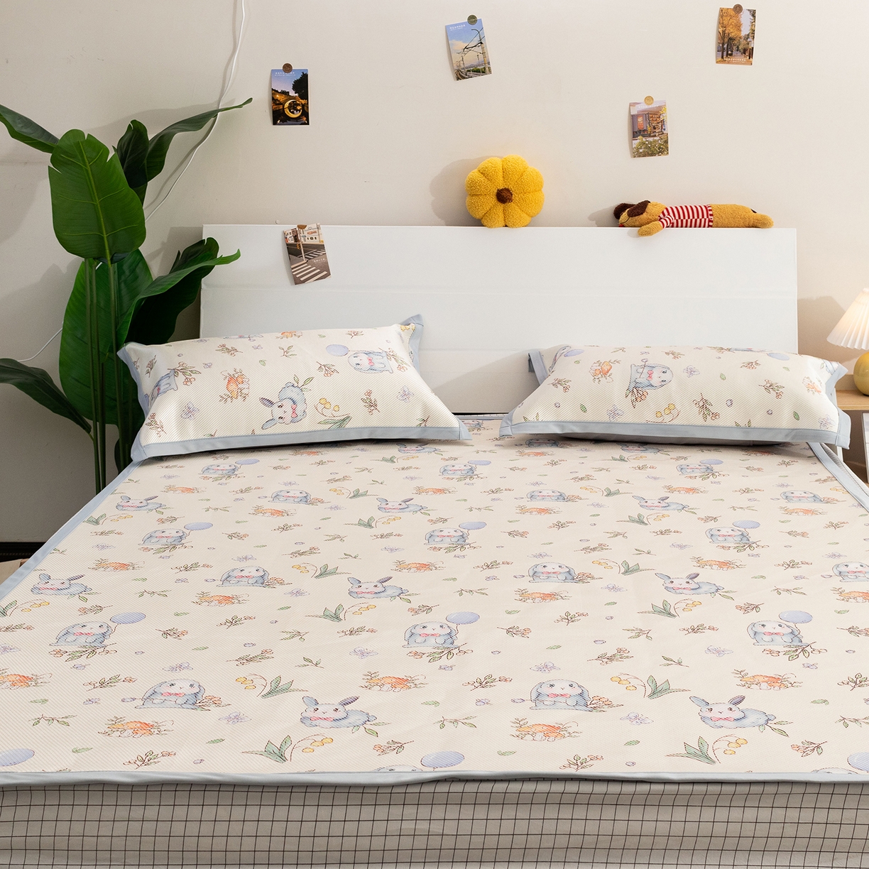 91家纺网 家纺一手货源 找家纺 （总）欣宜家纺 2025新款夏季新款养生藤席冰藤席冰丝席空调席可机洗（提供质检报告）