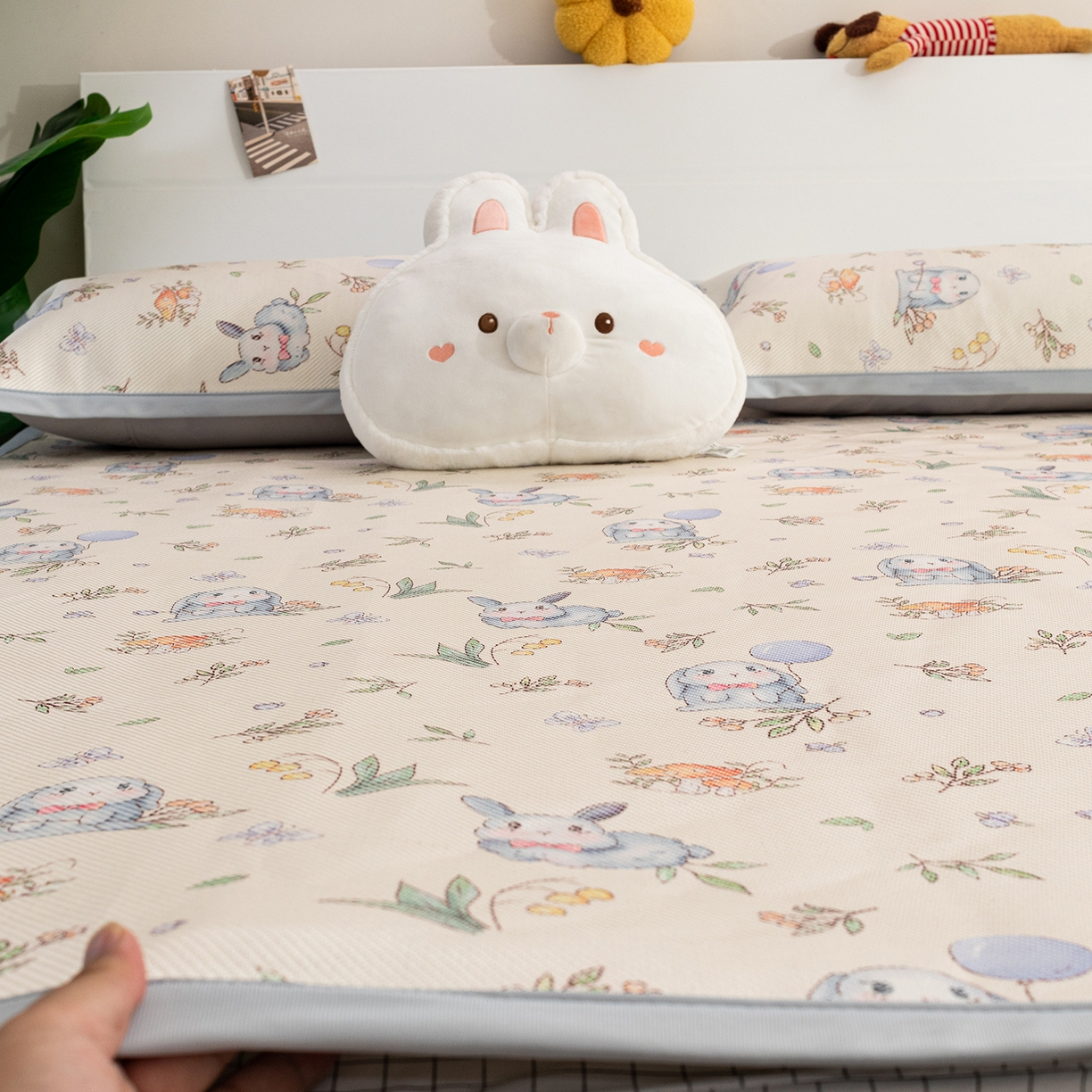 91家纺网 家纺一手货源 找家纺 （总）欣宜家纺 2025新款夏季新款养生藤席冰藤席冰丝席空调席可机洗（提供质检报告）