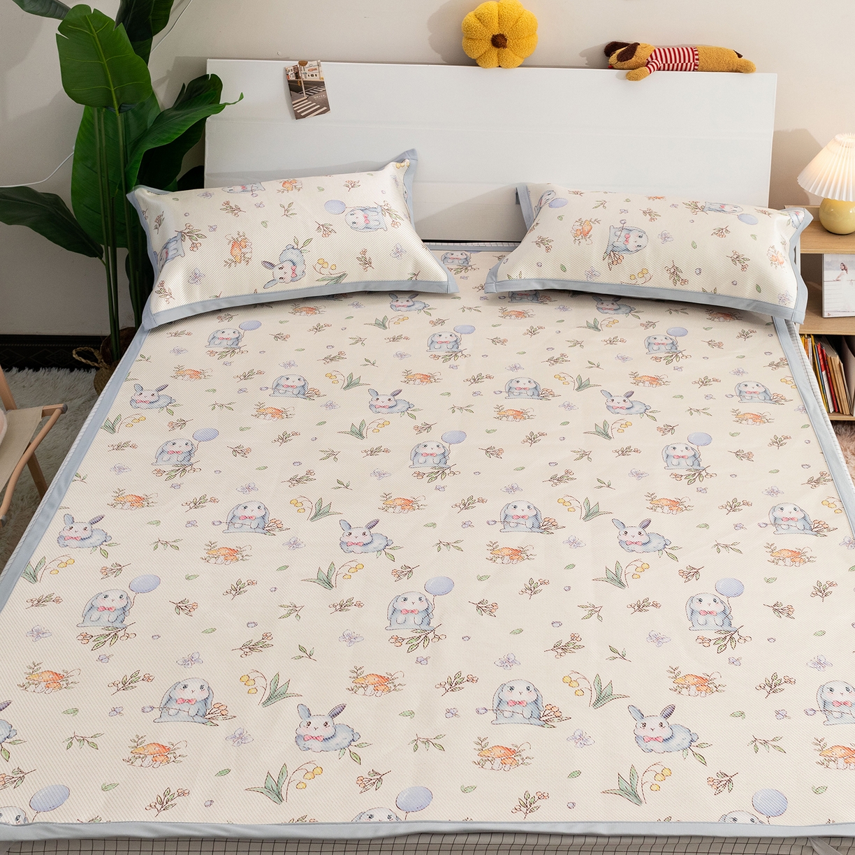 91家纺网 家纺一手货源 找家纺 （总）欣宜家纺 2025新款夏季新款养生藤席冰藤席冰丝席空调席可机洗（提供质检报告）