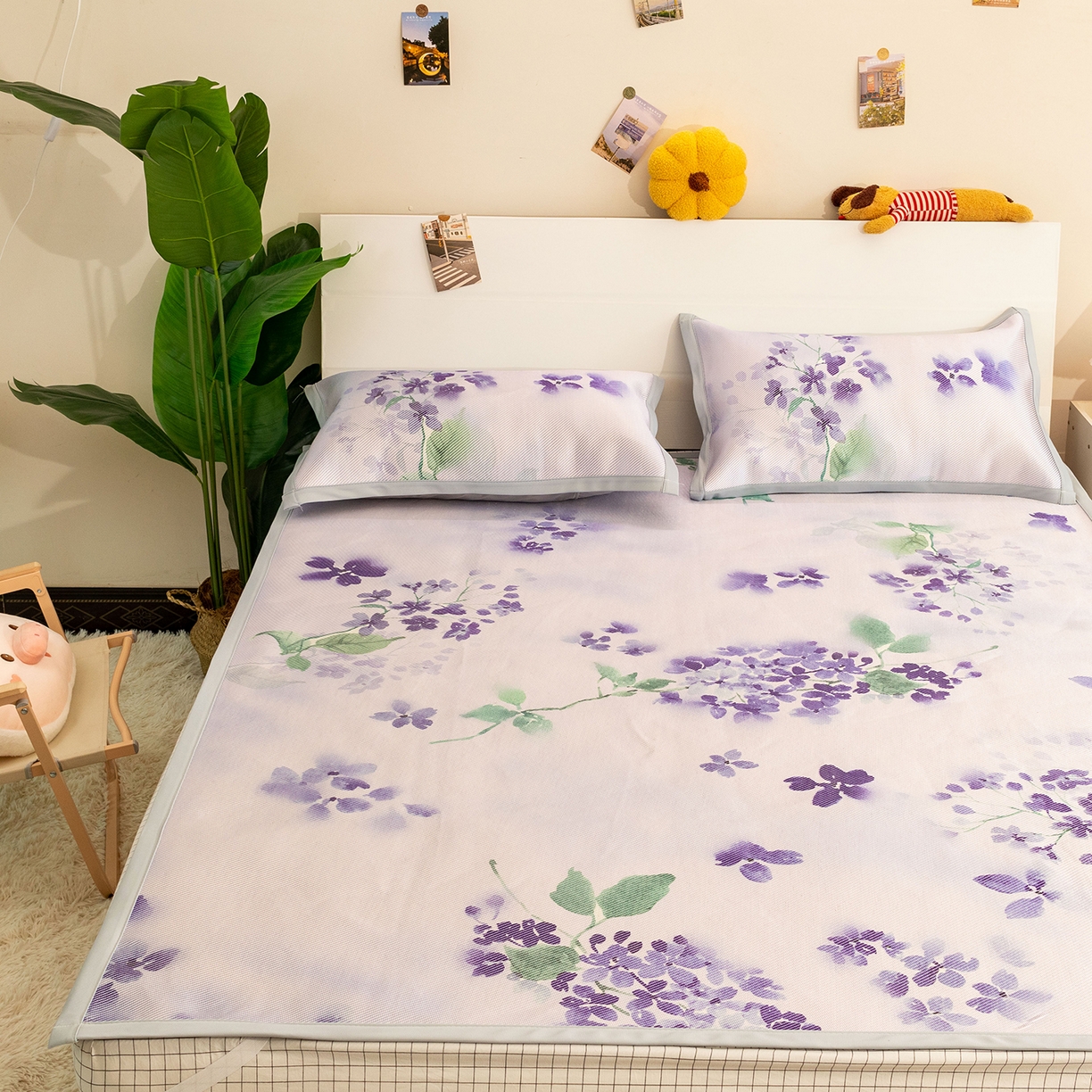 91家纺网 家纺一手货源 找家纺 （总）欣宜家纺 2025新款夏季新款养生藤席冰藤席冰丝席空调席可机洗（提供质检报告）