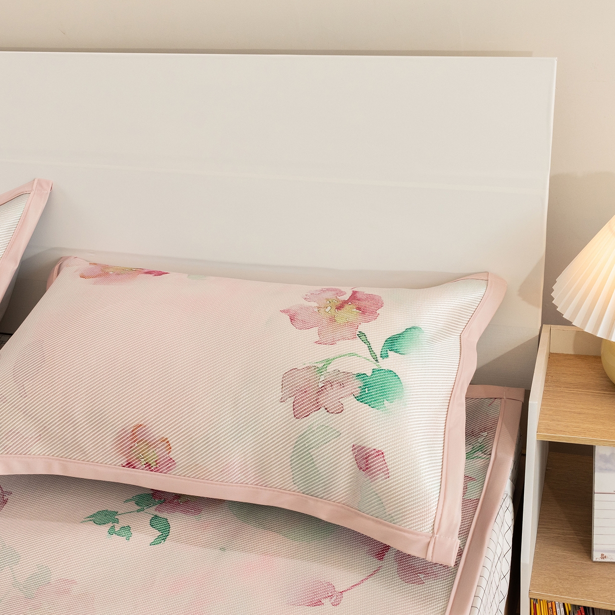 91家纺网 家纺一手货源 找家纺 欣宜家纺 2025新款夏季新款养生藤席冰藤席冰丝席空调席可机洗（提供质检报告） 洛花玉粉