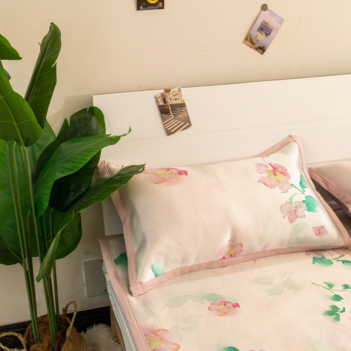 91家纺网 家纺一手货源 找家纺 欣宜家纺 2025新款夏季新款养生藤席冰藤席冰丝席空调席可机洗（提供质检报告） 洛花玉粉