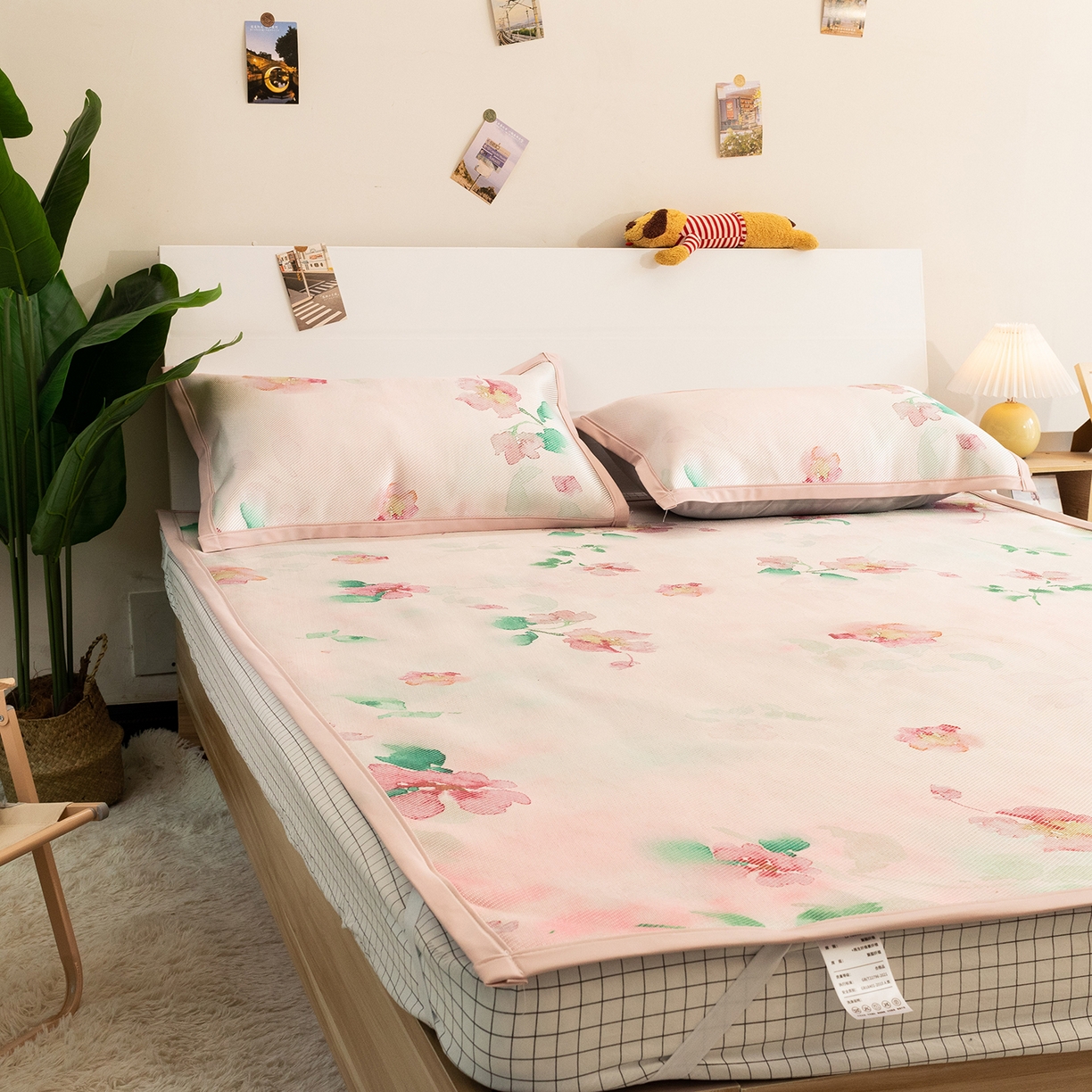 91家纺网 家纺一手货源 找家纺 欣宜家纺 2025新款夏季新款养生藤席冰藤席冰丝席空调席可机洗（提供质检报告） 洛花玉粉