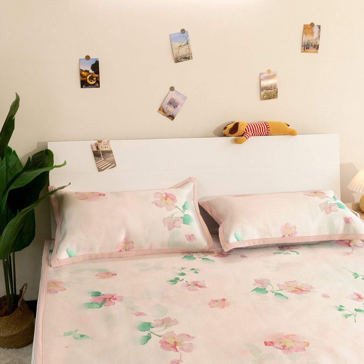 91家纺网 家纺一手货源 找家纺 欣宜家纺 2025新款夏季新款养生藤席冰藤席冰丝席空调席可机洗（提供质检报告） 洛花玉粉