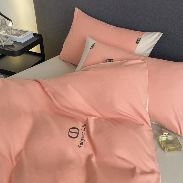 91家纺网 家纺一手货源 找家纺 （总）欣宜家纺 2025新款纯棉全棉长绒棉磨毛刺绣绣花四件套