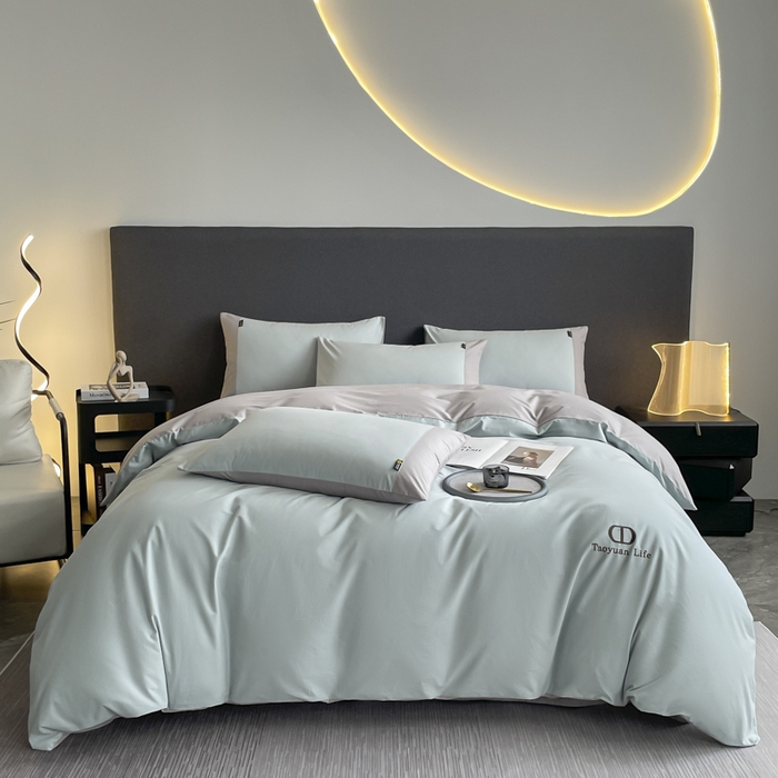 91家纺网 家纺一手货源 找家纺 （总）欣宜家纺 2025新款纯棉全棉长绒棉磨毛刺绣绣花四件套