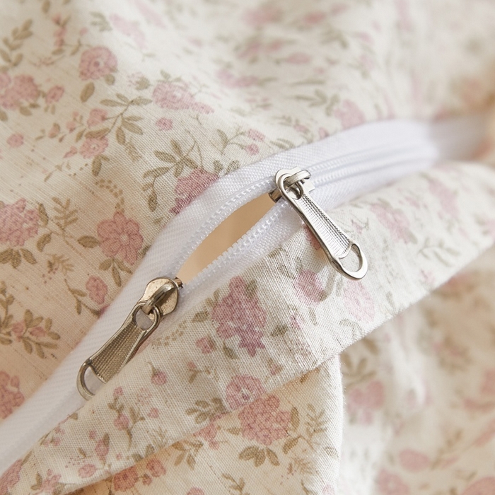 91家纺网 家纺一手货源 找家纺 源舜家纺 2026新款全棉镂空花边天丝棉麻床盖款四件套 繁华时光