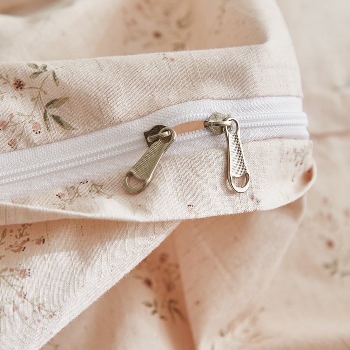 91家纺网 家纺一手货源 找家纺 源舜家纺 2026新款全棉镂空花边天丝棉麻床盖款四件套 花语禾