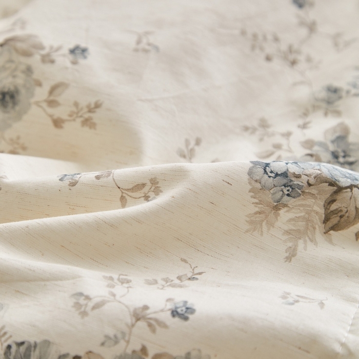 91家纺网 家纺一手货源 找家纺 源舜家纺 2026新款全棉镂空花边天丝棉麻床盖款四件套 心上玫瑰