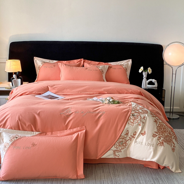 91家纺网 家纺一手货源 找家纺 （总）欣宜家纺 2025新款纯棉全棉长绒棉磨毛不掉毛四件套高端礼盒-罗德岛系列