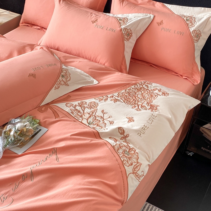 91家纺网 家纺一手货源 找家纺 （总）欣宜家纺 2025新款纯棉全棉长绒棉磨毛不掉毛四件套高端礼盒-罗德岛系列