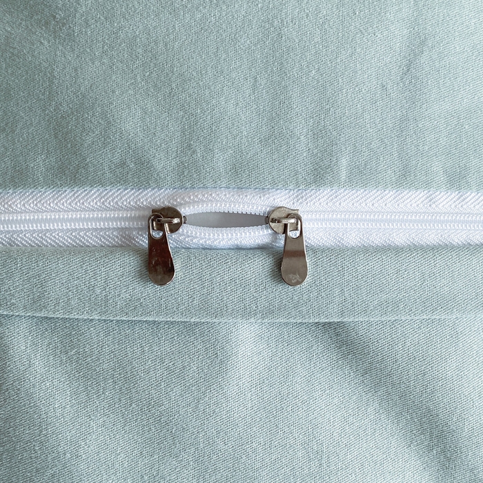 91家纺网 家纺一手货源 找家纺 欣宜家纺 2025新款纯棉全棉长绒棉磨毛不掉毛刺绣绣花四件套-赫尔系列 飘蓝