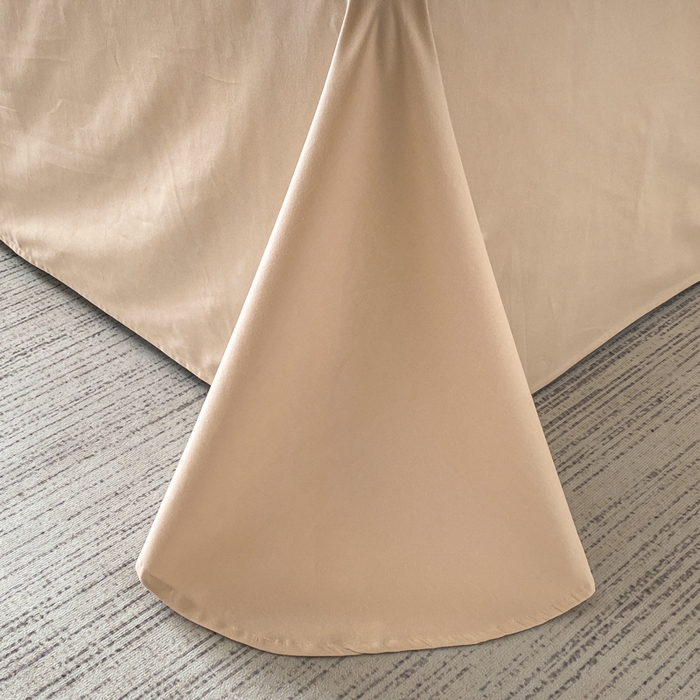 91家纺网 家纺一手货源 找家纺 欣宜家纺 2025新款纯棉全棉长绒棉磨毛不掉毛四件套高端礼盒-罗德岛系列 香槟