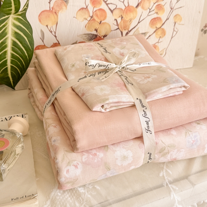 91家纺网 家纺一手货源 找家纺 （总）红淳家纺 2026新款全棉A类双层纱四件套