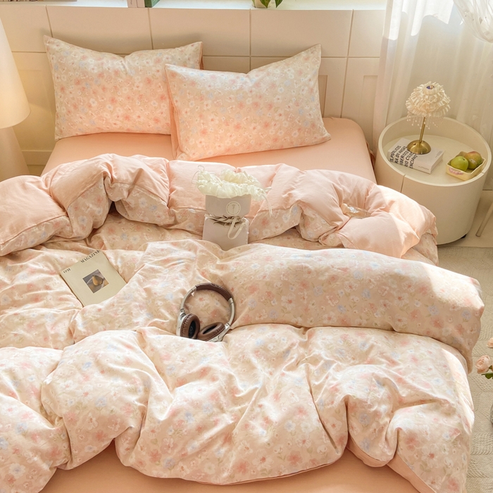 91家纺网 家纺一手货源 找家纺 （总）红淳家纺 2026新款全棉A类双层纱四件套