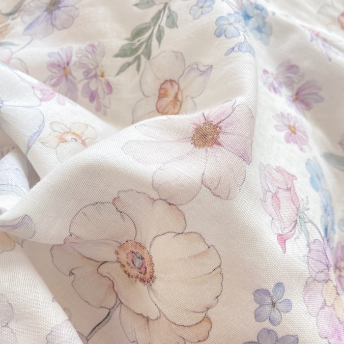 91家纺网 家纺一手货源 找家纺 红淳家纺 2026新款全棉A类双层纱四件套 花漾