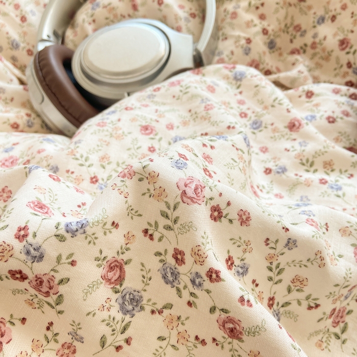 91家纺网 家纺一手货源 找家纺 红淳家纺 2026新款全棉A类双层纱四件套 洛神玫瑰