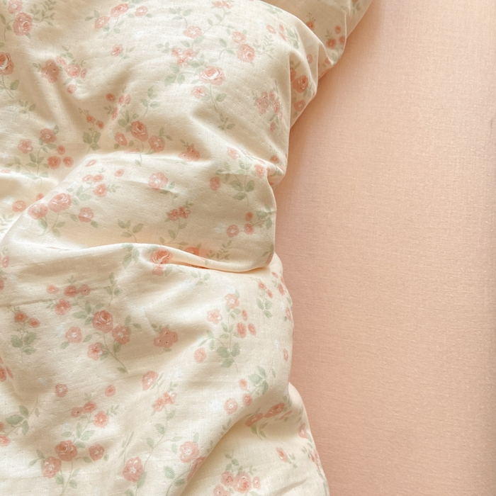 91家纺网 家纺一手货源 找家纺 红淳家纺 2026新款全棉A类双层纱四件套 秘境花园-粉