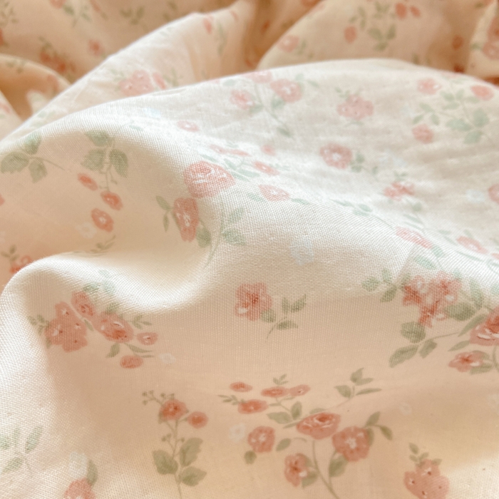 91家纺网 家纺一手货源 找家纺 红淳家纺 2026新款全棉A类双层纱四件套 秘境花园-粉