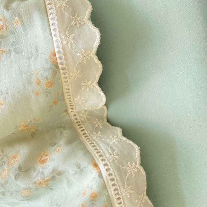 91家纺网 家纺一手货源 找家纺 红淳家纺 2026新款全棉A类双层纱四件套 秘境花园-绿