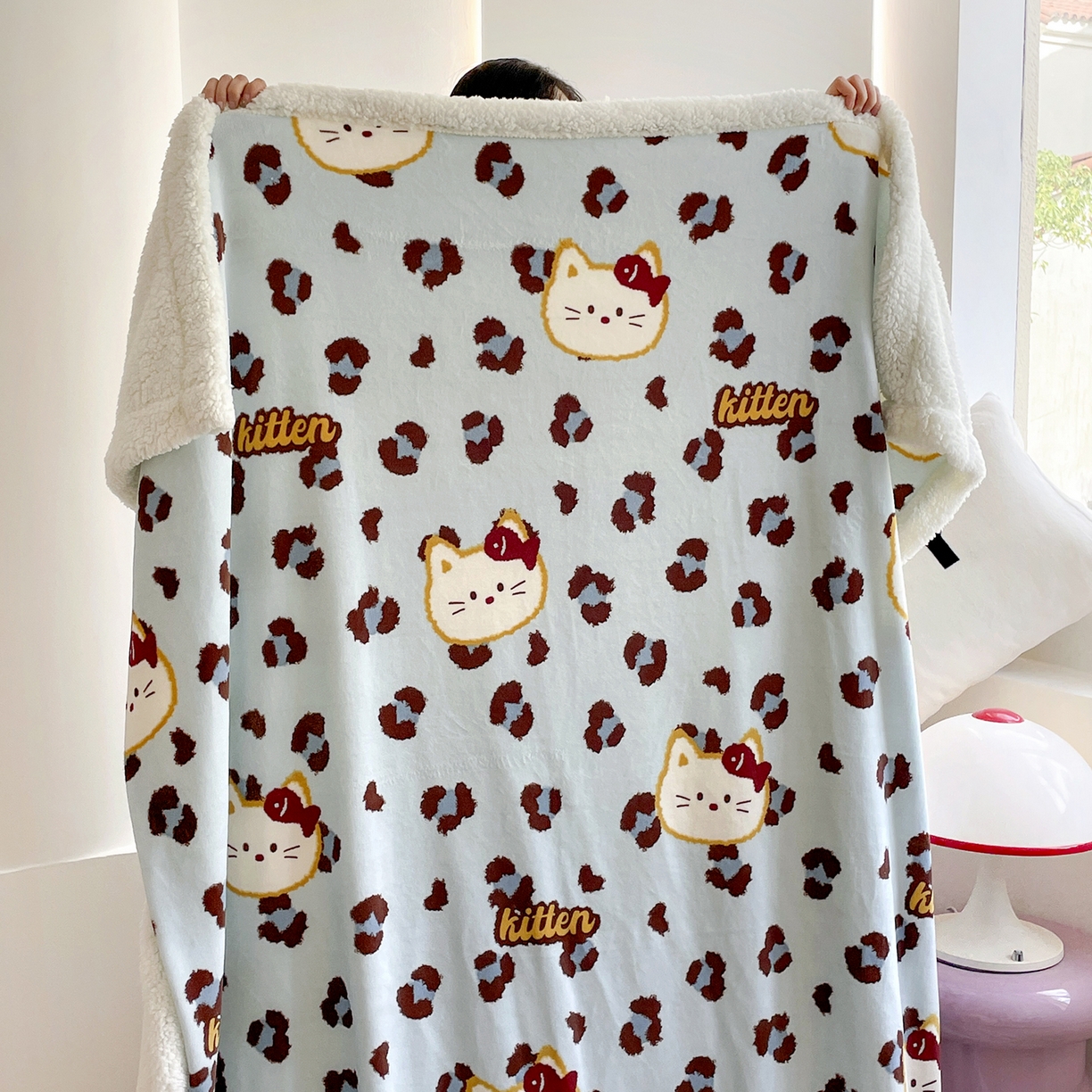 91家纺网 家纺一手货源 找家纺 （总）欣宜家纺 2025新款印花牛奶绒羊羔绒盖毯毛毯午休毯卡通多功能沙发毯