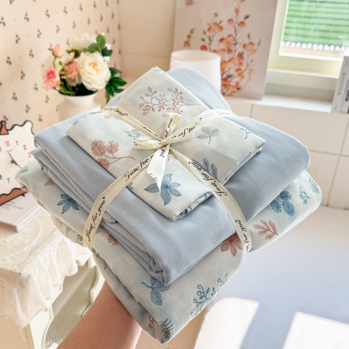 91家纺网 家纺一手货源 找家纺 （总）红淳家纺 2026新款全棉A类双层纱四件套