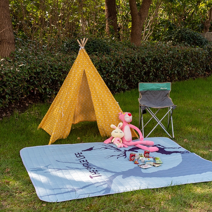 （总）欣宜家纺 2025新款INS风绗缝加厚防水野餐草坪垫