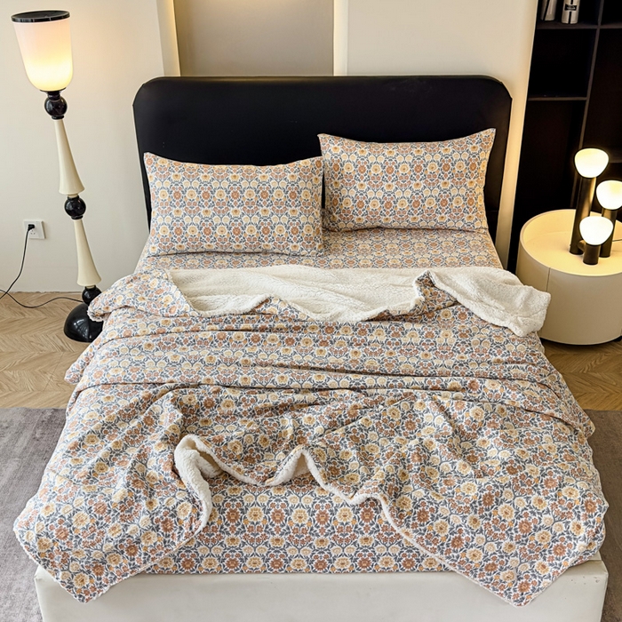 91家纺网 家纺一手货源 找家纺 欣宜家纺 2025新款高克重双层纱仿麻皱皱纱原麻床笠 春半