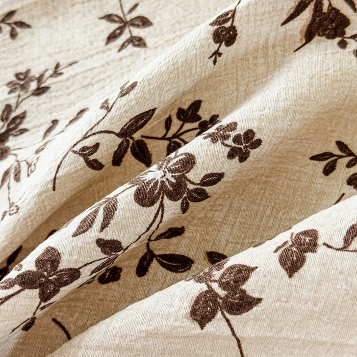 91家纺网 家纺一手货源 找家纺 欣宜家纺 2025新款高克重双层纱仿麻皱皱纱原麻床笠 秋序