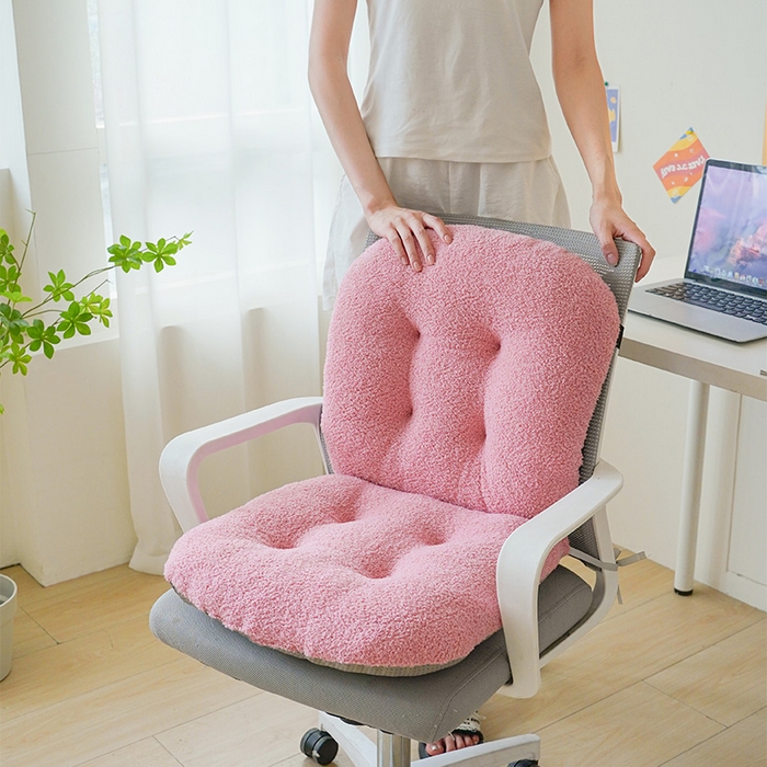 91家纺网 家纺一手货源 找家纺 （总）囍莱家纺 2026新款泰迪绒连体坐垫（不供1688）