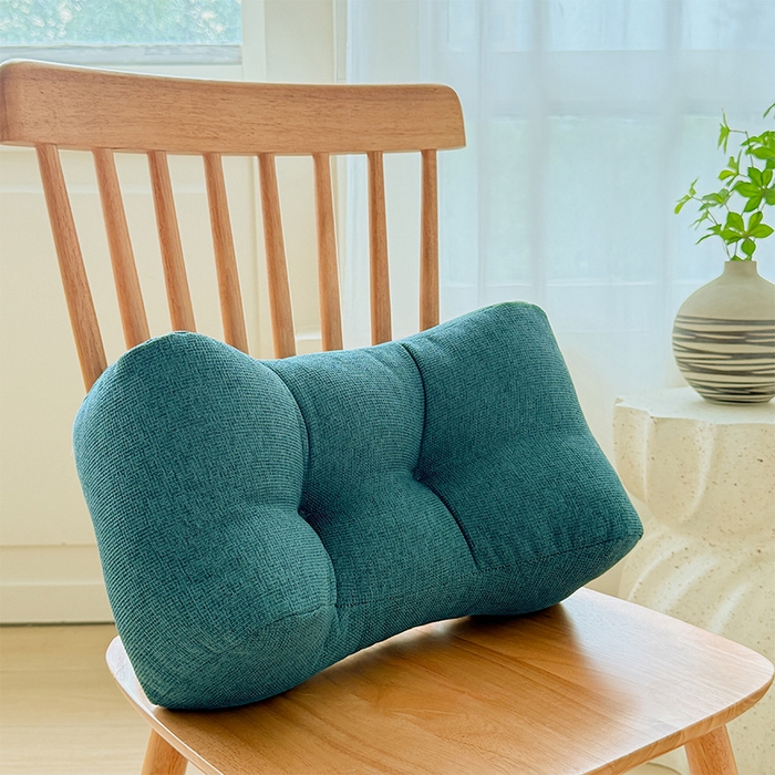 囍莱家纺 2026新款亚麻生活防水腰靠 绿色