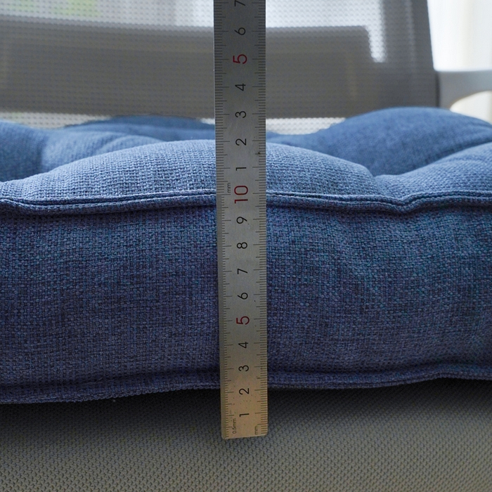 91家纺网 家纺一手货源 找家纺 囍莱家纺 2026新款柯布西耶方块坐垫 海军蓝