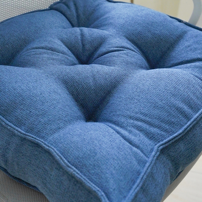 91家纺网 家纺一手货源 找家纺 囍莱家纺 2026新款柯布西耶方块坐垫 海军蓝