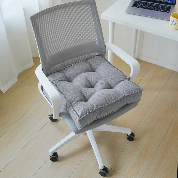 91家纺网 家纺一手货源 找家纺 囍莱家纺 2026新款柯布西耶方块坐垫 浅灰